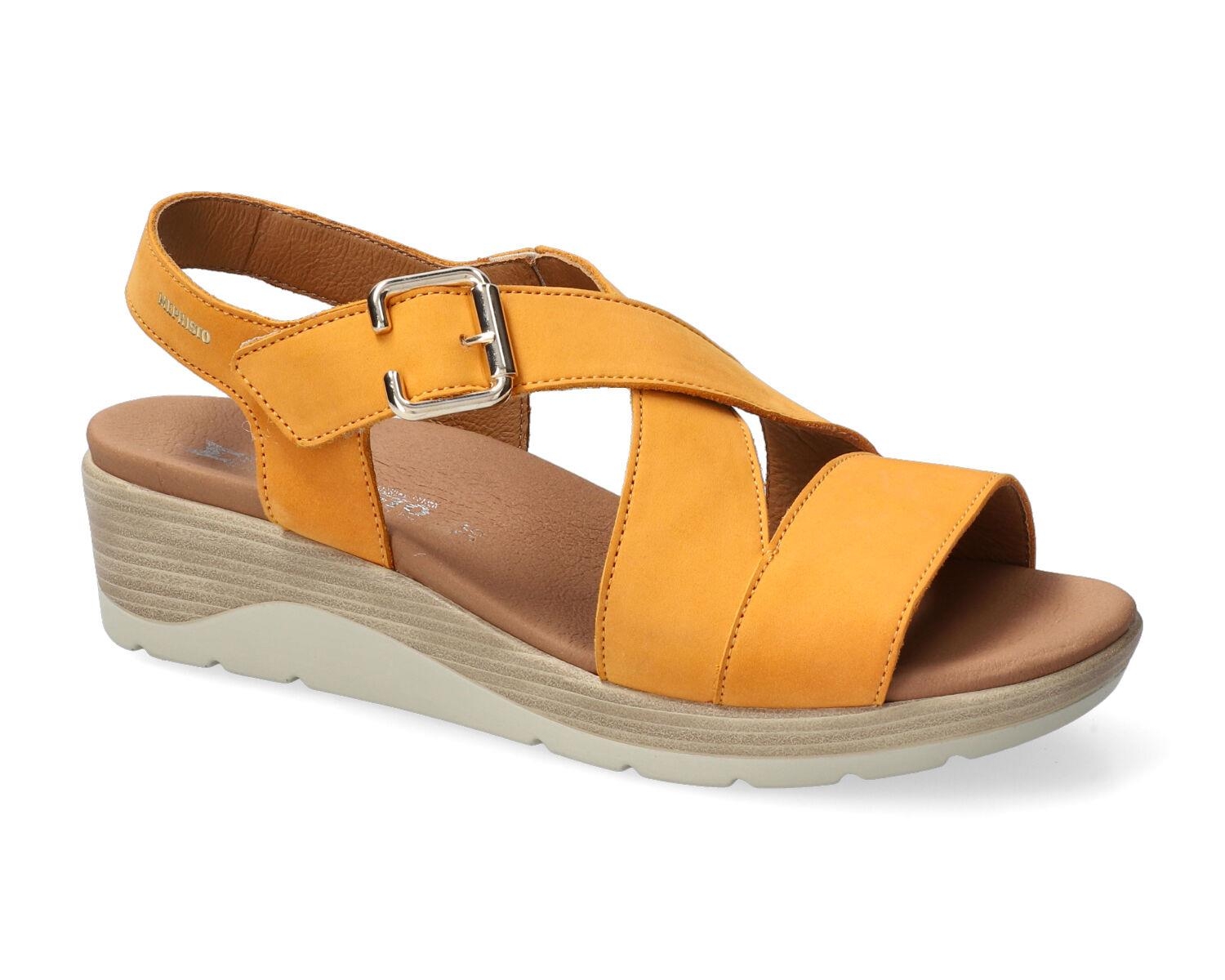 sandales femme modèle Claudine orange - Mephisto